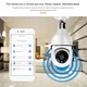 Панорамна IP камера-лампочка відеоспостереження E-smarter E 27 Wi-Fi з нічним баченням та керуванням зі смарфону - изображение 6