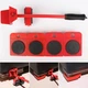 Набор для перемещения мебели Furniture Mover Rollers, до 150 кг, красный - изображение 2