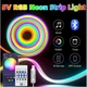 Гибкая неоновая лента RGB (10м) с Bluetooth и пультом от USB работает через приложение Led Lamp (344460) - изображение 1
