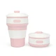 Силіконова складна чашка для кави та чаю Collapsible Coffee Cup 350 ml Rose - изображение 1