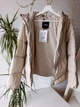 Куртка женская с прорезиненным покрытием+шапка Pull&Bear молочно-бежевый М арт.7713\330\712 - изображение 4