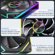 Вентилятор для корпуса LDPCSJ PRISM 5 PRO 120 мм ARGB (Reverse Black) - изображение 5