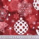 Раннер для сервировки стола Новогодний/ Елочные игрушки фон красный 150х40 см (173304) (161г/м.кв шт) 175863 - изображение 3