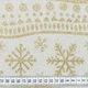 Сет сервировочный Новогодний /Голд снежинки цвет золото 30х45 см (145066) (249г/м.кв32см шт) 174724 - изображение 3