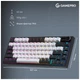 Клавіатура GamePro Asgard Valhalla Pro MK160B-D-Pro Rainy Switch Wireless/Bluetooth/USB UA Black (MK160B-D-Pro) - зображення 2