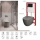 Комплект: Mixxus Premium Ellipse-SET-2101 Gray (в 2 ящ) Унітаз система змиву Tornado 3.0+ Інсталяція Koer KT-0404 + панель KT-0604-07 Gun Gray (MP6668) - изображение 9