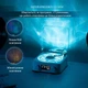 Портативна бездротова колонка Bluetooth у вигляді вінілового програвача грамофона з годинником та нічником White/Blue - зображення 3