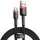 Кабель Baseus Cafule Cable USB for Type-C 3 A 1 м Red/Black (CATKLF-B91) - изображение 1