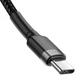 Кабель Baseus Cafule Type-C/Type-C CATKLF-GG1 Black 1m - изображение 3