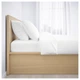 Двуспальная кровать с подъемным механизмом IKEA MALM 140х200 см дубовый шпон 004.126.85 - изображение 2