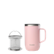 Чашка (з ситечком) TEAPOT 470 мл. Pastel - Rose (QM6214) - изображение 1