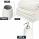 Набір аксесуарів для ванної кімнати Kadax 2 шт. Білий (K8186) - зображення 2