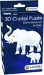 Puzzle 3D Crystal HCM Kinzel Słonie 46 elementów (4018928591766) - obraz 1