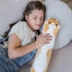 Мягкая игрушка-подушка Кот Батон обнимашка 50см Коричневый - изображение 4