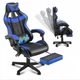Геймерское кресло M1 G265 с функцией МАСАЖУ BLUE - изображение 2