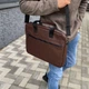 Сумка для ноутбука и документов Diplomat в коричневом цвете. - изображение 4