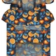 Дождевик-накидка с капюшоном для собак Waudog Clothes Апельсины L 48-52х60-70х42-52 см (358-4054 Col) - изображение 3