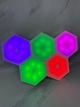 Б/в Шестигранний модульний сенсорний світильник Hexagon RGB Lights - стільникові настінні світильники - зображення 1