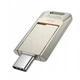 USB флеш накопитель Hoco UD17 16GB Type-C металлический серебристый (UD17) - изображение 1