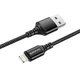 Кабель USB Borofone BX54, USB to Lightning, 2.4А, 1m, чорний - зображення 1
