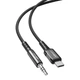 Кабель Acefast C1-08 Type-C to 3.5mm 1.2m черный - изображение 1