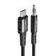 Кабель Acefast C1-08 Type-C to 3.5mm 1.2m черный - изображение 3