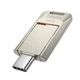 USB флеш накопитель Hoco UD17 64GB Type-C металлический серебристый (UD17) - изображение 1