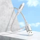 Кабель USB Borofone BX96, USB to MicroUSB, 2.4А, 1m, серый - изображение 4