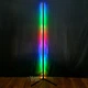 Світлодіодна лампа RGB LED 1.2 м, торшер підлоговий кутовий з пультом дистанційного керування, кольорова підсвітка для спальні, вітальні, кімнати, декоративне освітлення для інтер’єру, живлення від USB Чорна HA-10 - зображення 4
