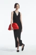 Сукня жіноча COS buttoned rib-knit maxi dress 1222929002 XS Чорний - изображение 1