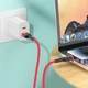 Кабель USB Hoco U117, USB to Lightning, 2.4А, 1.2m, червоний - зображення 4