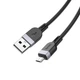 Кабель USB Hoco X109, USB to MicroUSB, 2.4А, 1m, black - зображення 4