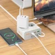 Сетевое зарядное устройство Hoco AC28 USB 3 Type-C PD 45W 2 розетки 2m белый (AC28) - изображение 2