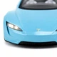 Металева іграшкова машинка Автопром Tesla Roadster 1:24 (19,5 см) — світло, звук, інерційна, блакитна - зображення 3