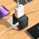 Зарядний пристрій Hoco AC31 USB/2 Type-C PD 25W чорний (AC31) - зображення 2