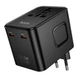 Зарядний пристрій Hoco AC31 USB/2 Type-C PD 25W чорний (AC31) - зображення 3