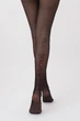 Женские колготки с узором из люрексовой нити Giulia ADORE 20 (6) 3 Black-nero, фантазийные колготки - изображение 4