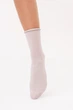Жіночі бавовняні шкарпетки Giulia WS3 FASHION 060 36/40 білі White moonlight в рубчик класичні - зображення 3