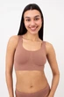 Безшовний топ на широких бретелях Giulia TANK TOP L/XL Brown-mokko, жіночий топ з мікрофібри - зображення 2
