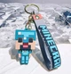 Брелок подвеска на рюкзак Стив из игры Майнкрафт 3D (Steve Minecraft) Зеленый - изображение 5