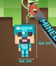 Брелок подвеска на рюкзак Стив из игры Майнкрафт 3D (Steve Minecraft) Зеленый - изображение 6