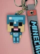 Брелок подвеска на рюкзак Стив из игры Майнкрафт 3D (Steve Minecraft) Зеленый - изображение 10