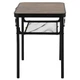 Стіл складаний Bo-Camp Garland 60x45 см, алюмінієвий каркас, до 25 кг, Black/Wood look (1404195) - изображение 4