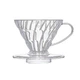 Пуровер HARIO V60 для заваривания кофе (1-2 чашки) прозрачный пластиковый - изображение 1