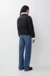 Стильная куртка Pull&Bear с искусственным мехом черная М арт.7712\347\833 - изображение 3