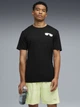Футболка спортивная для бега длинная мужская Puma Graphics 52844901 L Black-Q1 с принтом (4069162168160) - изображение 1