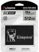 Накопичувач SSD Kingston 2.5" 512GB SATA KC600 (642311) - изображение 3