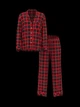 Фланелева піжама (сорочка + штани) Victoria's Secret Flannel Long Pajama Set ХL Regular Червоний (27138603) - изображение 4