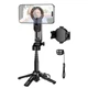 Монопод HOCO Magic mini live broadcast stand (pull clip+magnetic focusing version) K27 Pro |BT5.2, 4.5-7"| Black - изображение 1