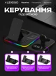 Бездротова зарядка 5в1 зарядна док станція LEXEGO для айфона iPhone AirPods та смарт годинника Apple Watch та LED підсвіткою Black A-82B - зображення 6